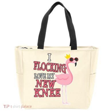 Funny Knee Replacement Surgery Get Well Tote Bag