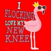 Funny Knee Replacement Surgery Get Well Santa Hat thumb 1