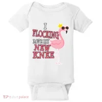 Funny Knee Replacement Surgery Get Well Baby Bodysuit thumb 0