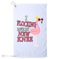 Funny Knee Replacement Surgery Get Well Golf Towel thumb 0