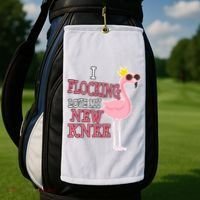 Funny Knee Replacement Surgery Get Well Golf Towel thumb 2