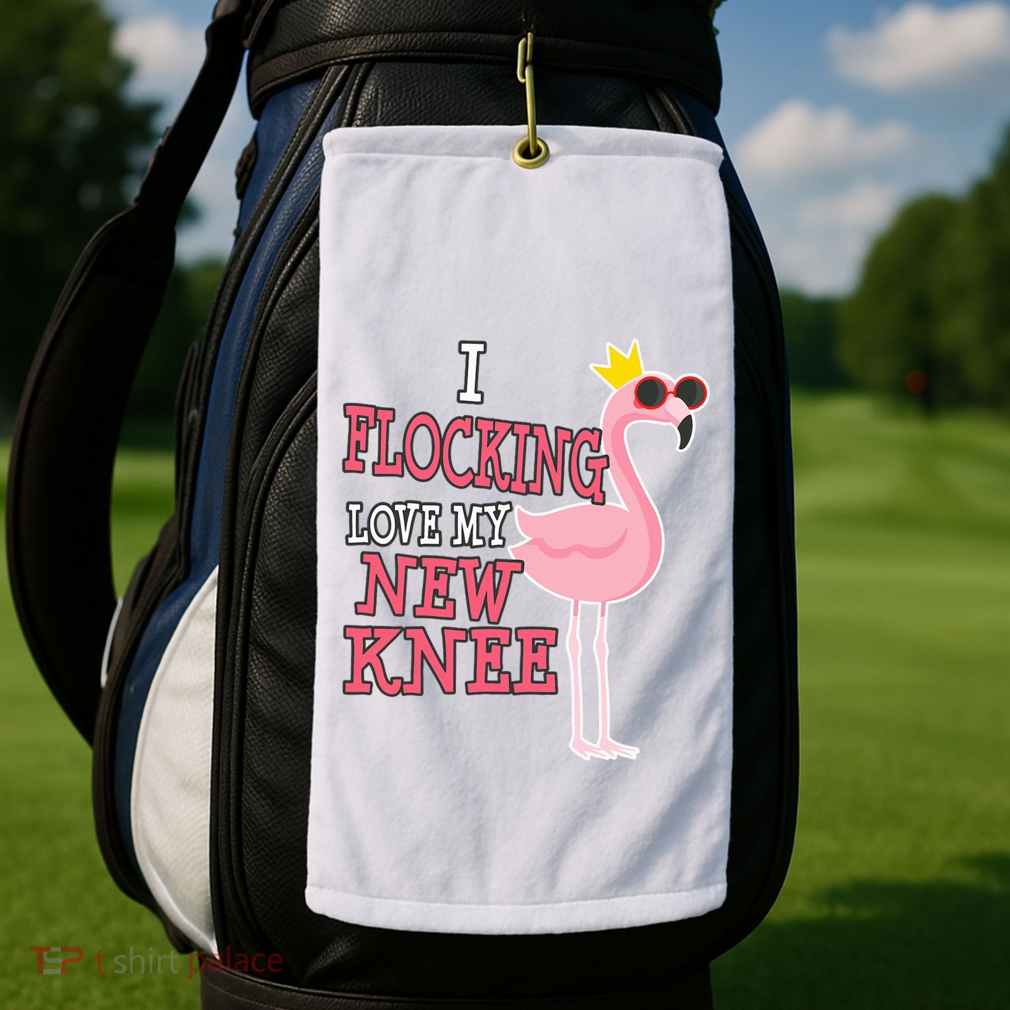 Funny Knee Replacement Surgery Get Well Golf Towel