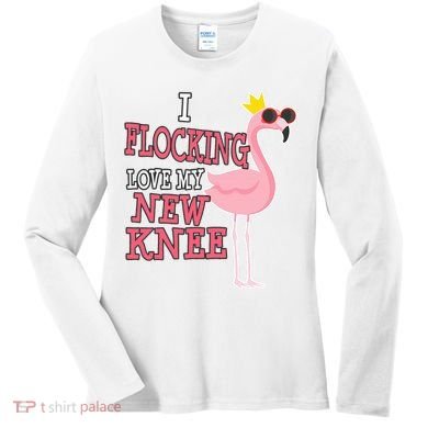 Funny Knee Replacement Surgery Get Well Women's Long Sleeve Shirt