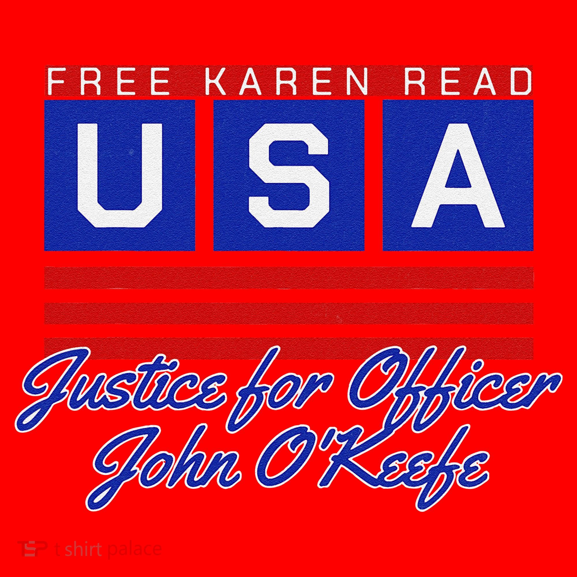 Free Karen Read Justice For Officer John OKeefe Usa America Santa Hat