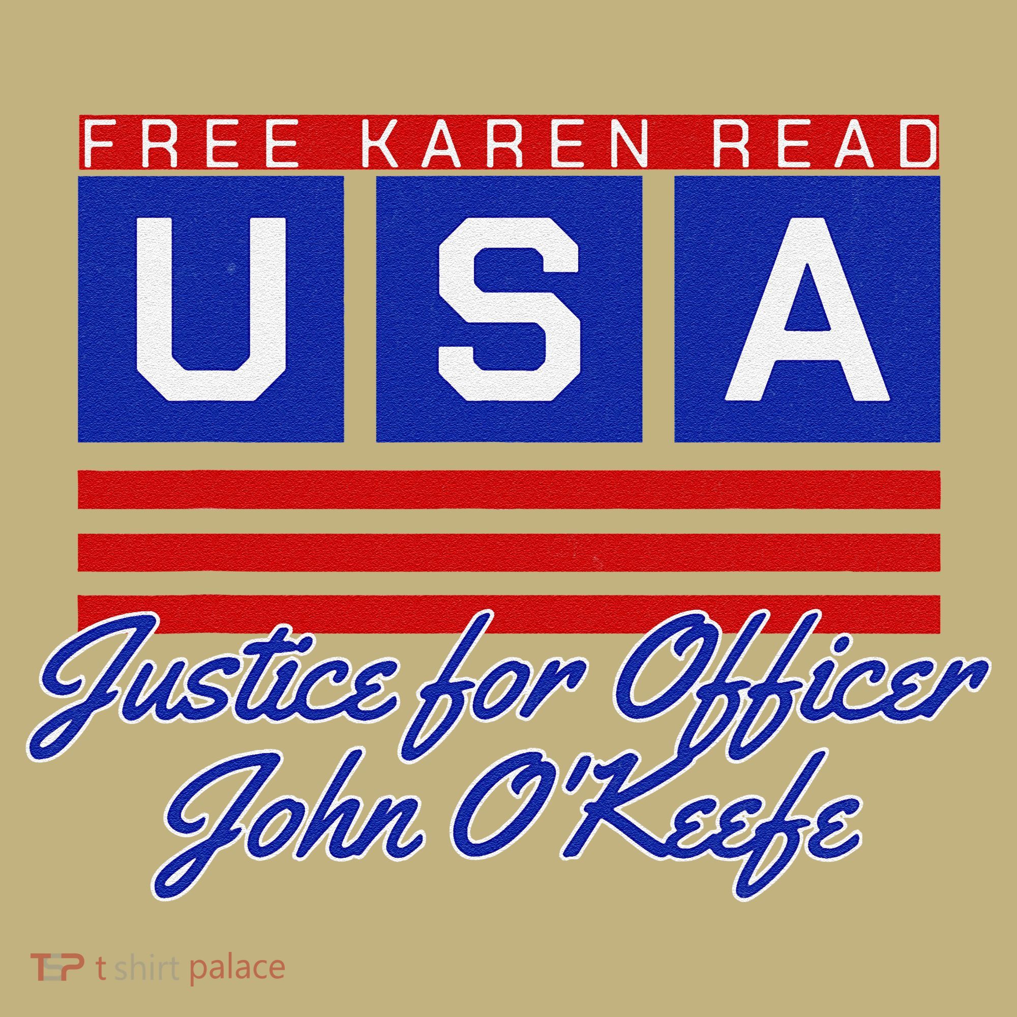 Free Karen Read Justice For Officer John OKeefe Usa America Polo