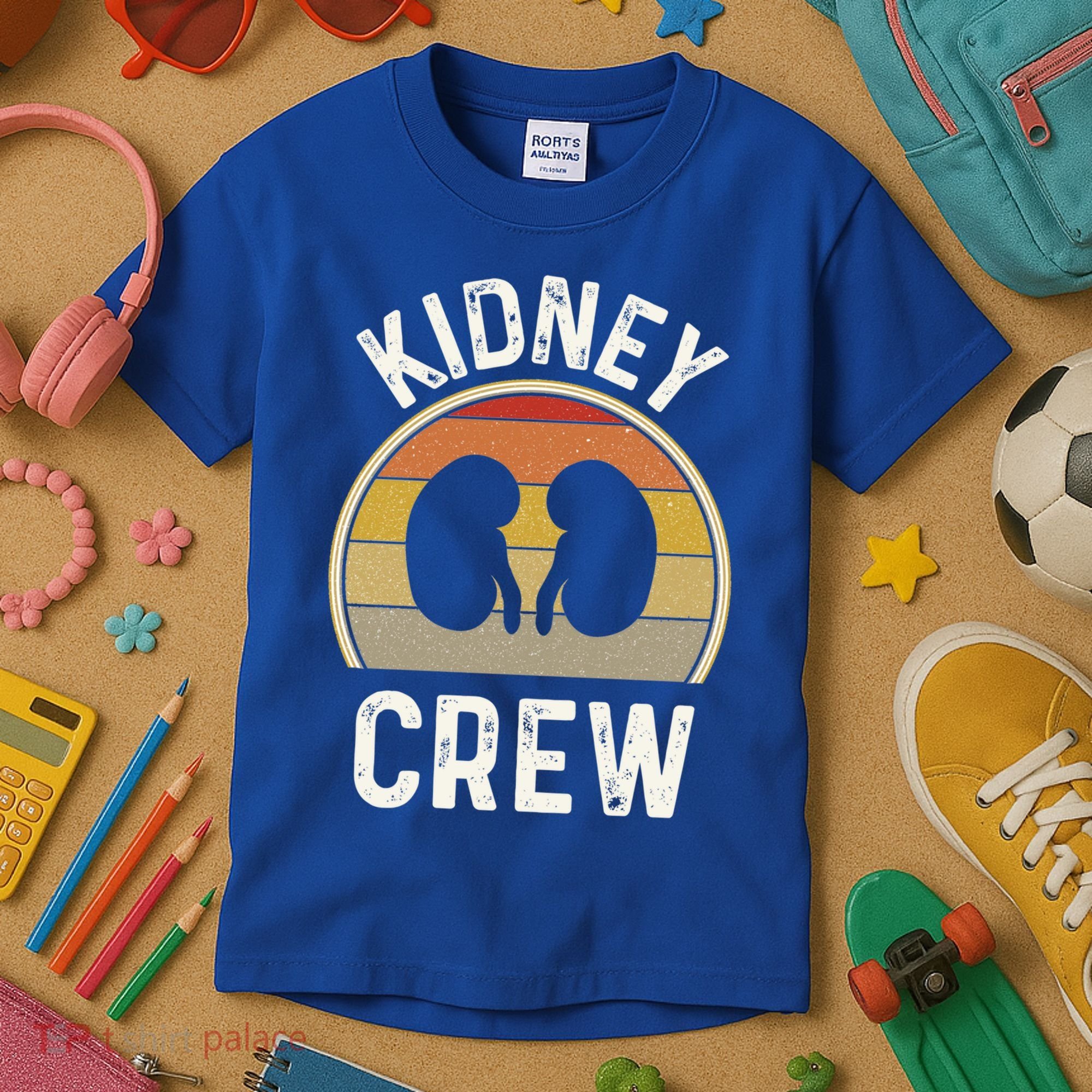 Funny Kidney Stuff Nephrology Nurse Team Renal Dialysis Tech Funny Gift Kids T-Shirt