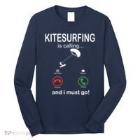 Funny Kitesurfing Shirts Kite Surfer Gift Kiteboarding Kite Long Sleeve Shirt thumb 0