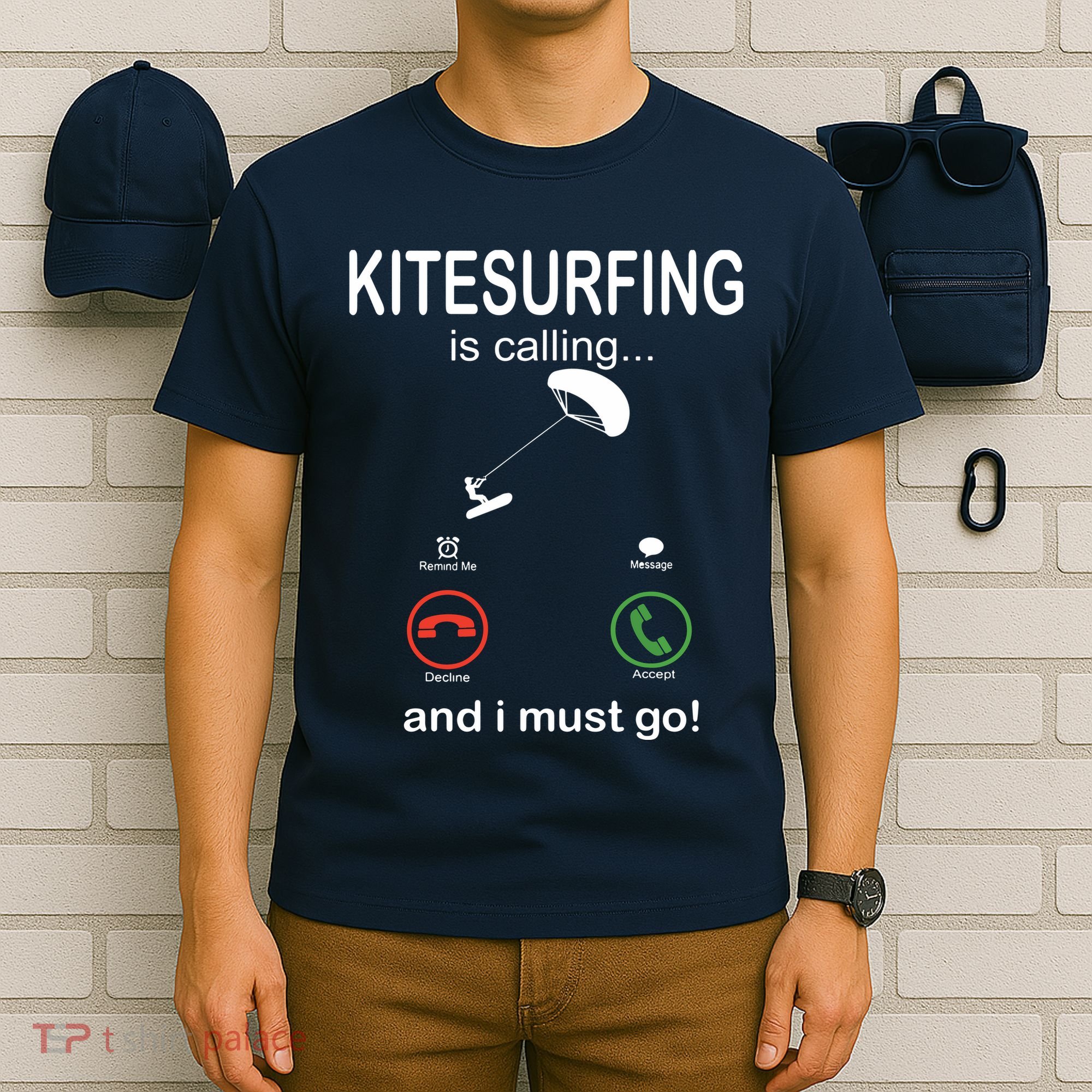 Funny Kitesurfing Shirts Kite Surfer Gift Kiteboarding Kite T-Shirt