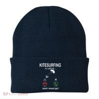 Funny Kitesurfing Shirts Kite Surfer Gift Kiteboarding Kite Beanie thumb 0