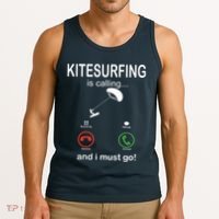 Funny Kitesurfing Shirts Kite Surfer Gift Kiteboarding Kite Tank Top thumb 3