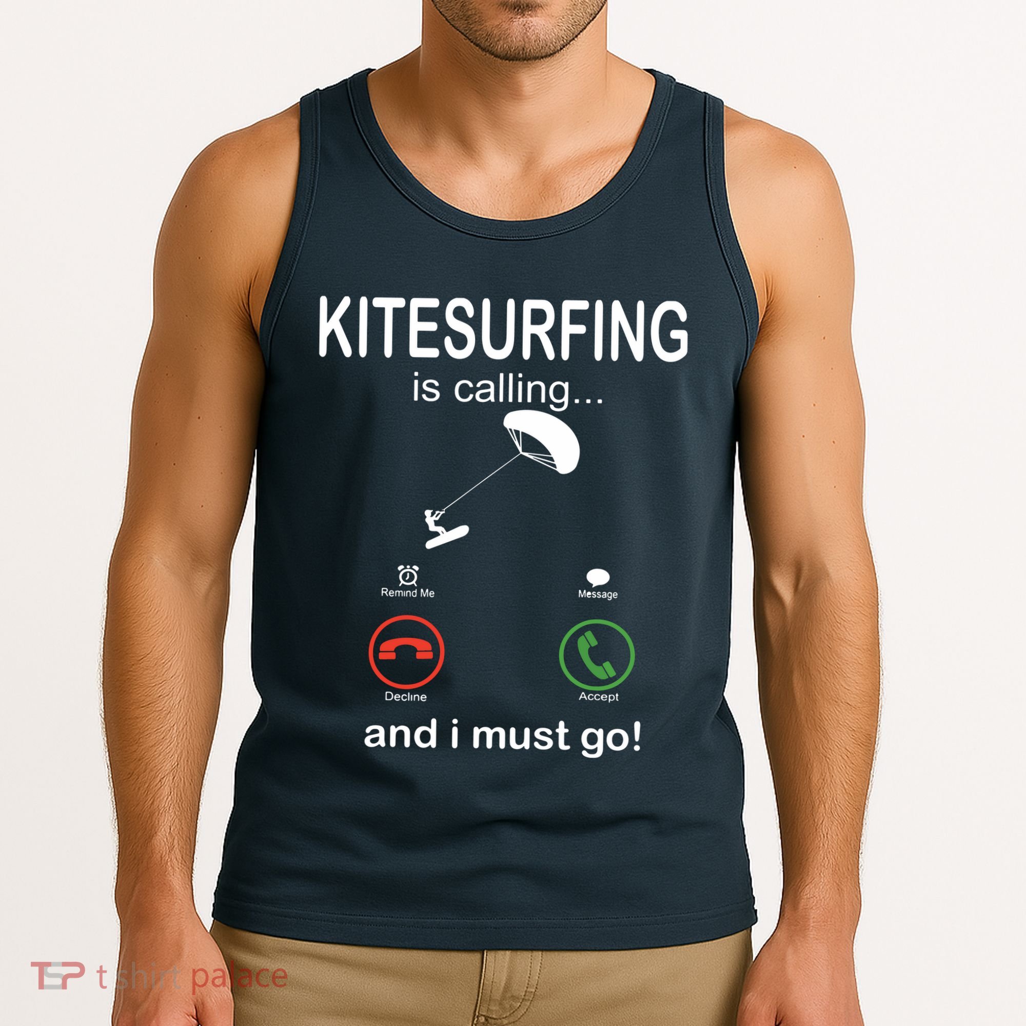 Funny Kitesurfing Shirts Kite Surfer Gift Kiteboarding Kite Tank Top
