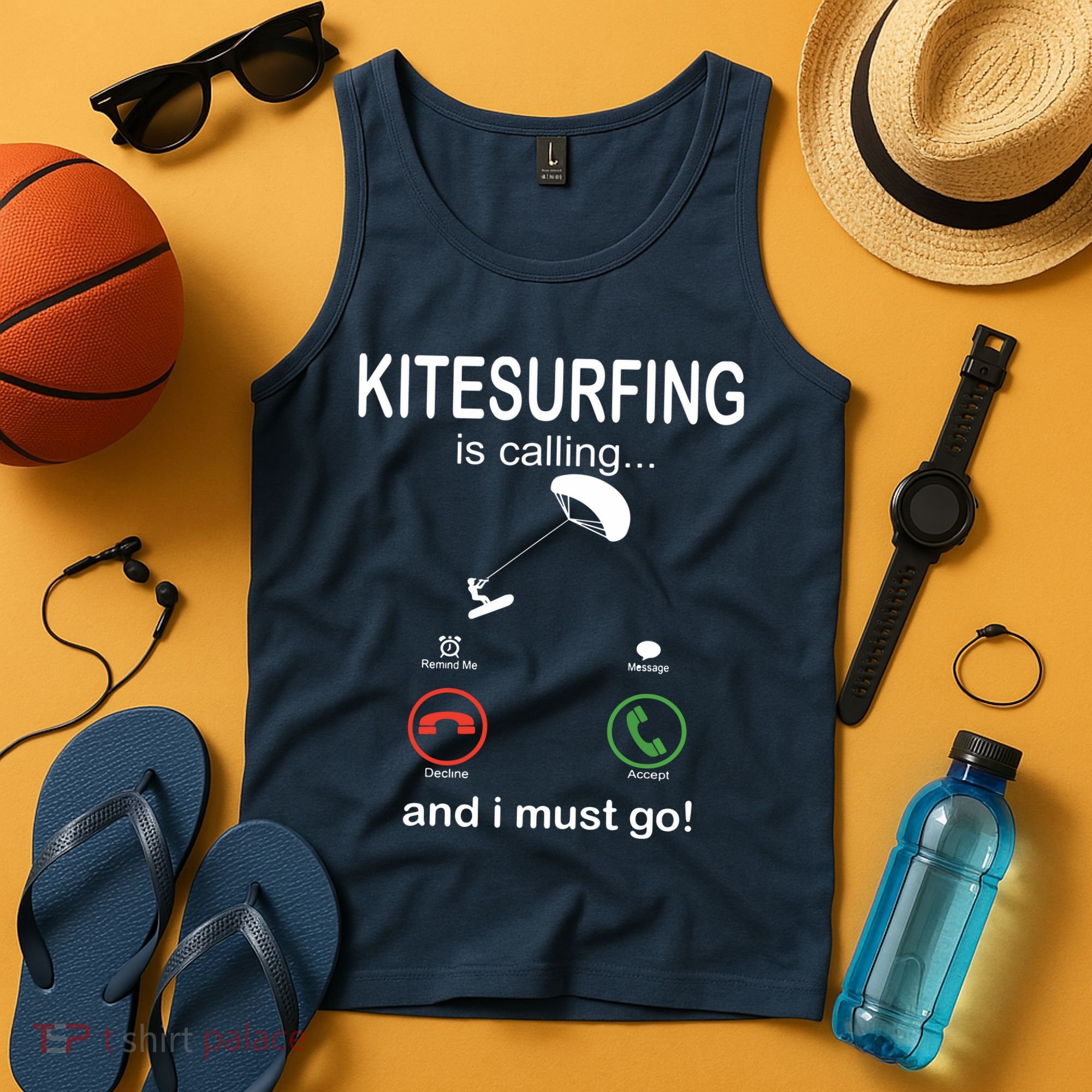 Funny Kitesurfing Shirts Kite Surfer Gift Kiteboarding Kite Tank Top