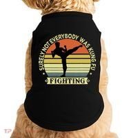 Funny Karate Surely Not Everybody Was Kung Fu Fighting Doggie Tank thumb 0
