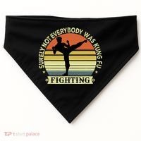 Funny Karate Surely Not Everybody Was Kung Fu Fighting USA-Made Doggie Bandana thumb 0