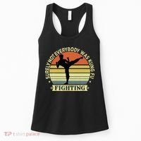 Funny Karate Surely Not Everybody Was Kung Fu Fighting Women's Tank Top thumb 0