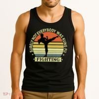 Funny Karate Surely Not Everybody Was Kung Fu Fighting Tank Top thumb 3