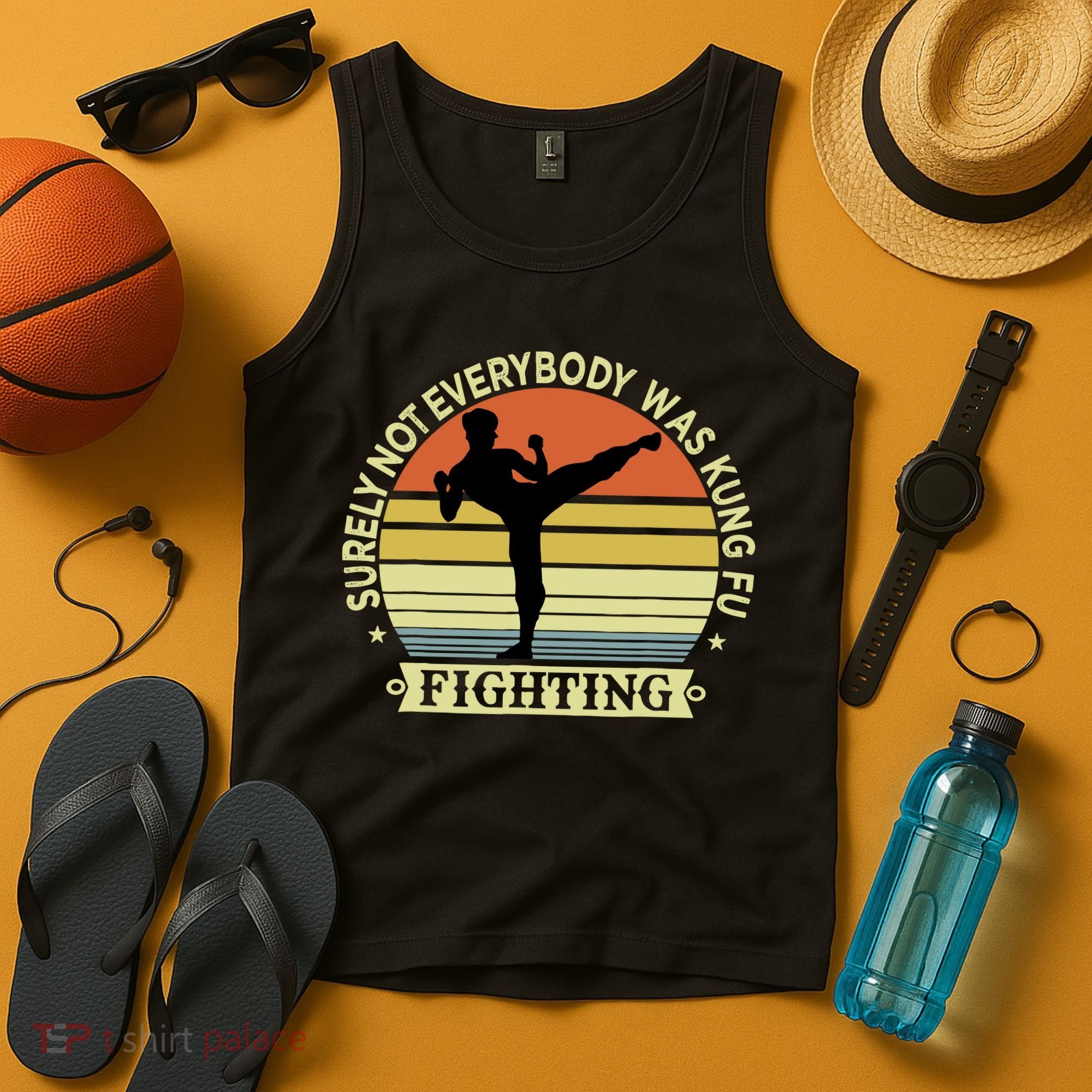 Funny Karate Surely Not Everybody Was Kung Fu Fighting Tank Top