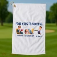 Four Keys To Success 4 Keys To Success Golf Towel thumb 1