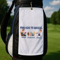 Four Keys To Success 4 Keys To Success Golf Towel thumb 2