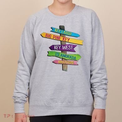 Florida Keys Totem Largo Islamorada Key West Sign Post Women's Sweatshirt