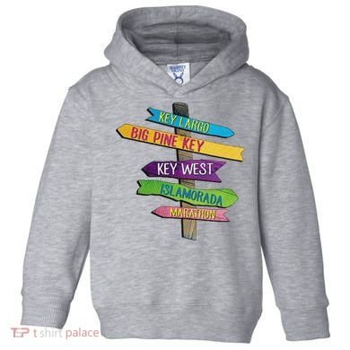 Florida Keys Totem Largo Islamorada Key West Sign Post Toddler Hoodie