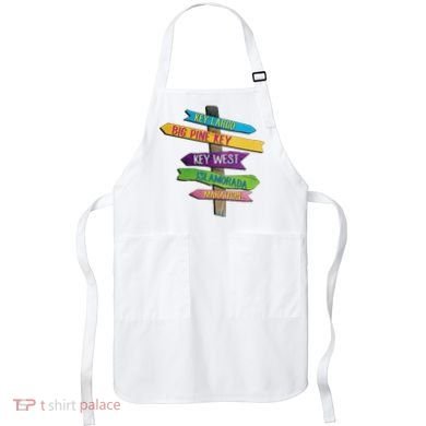 Florida Keys Totem Largo Islamorada Key West Sign Post Apron