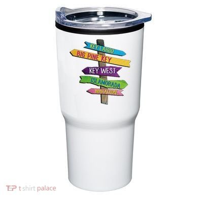 Florida Keys Totem Largo Islamorada Key West Sign Post Tumbler