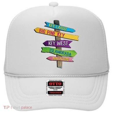 Florida Keys Totem Largo Islamorada Key West Sign Post Hat