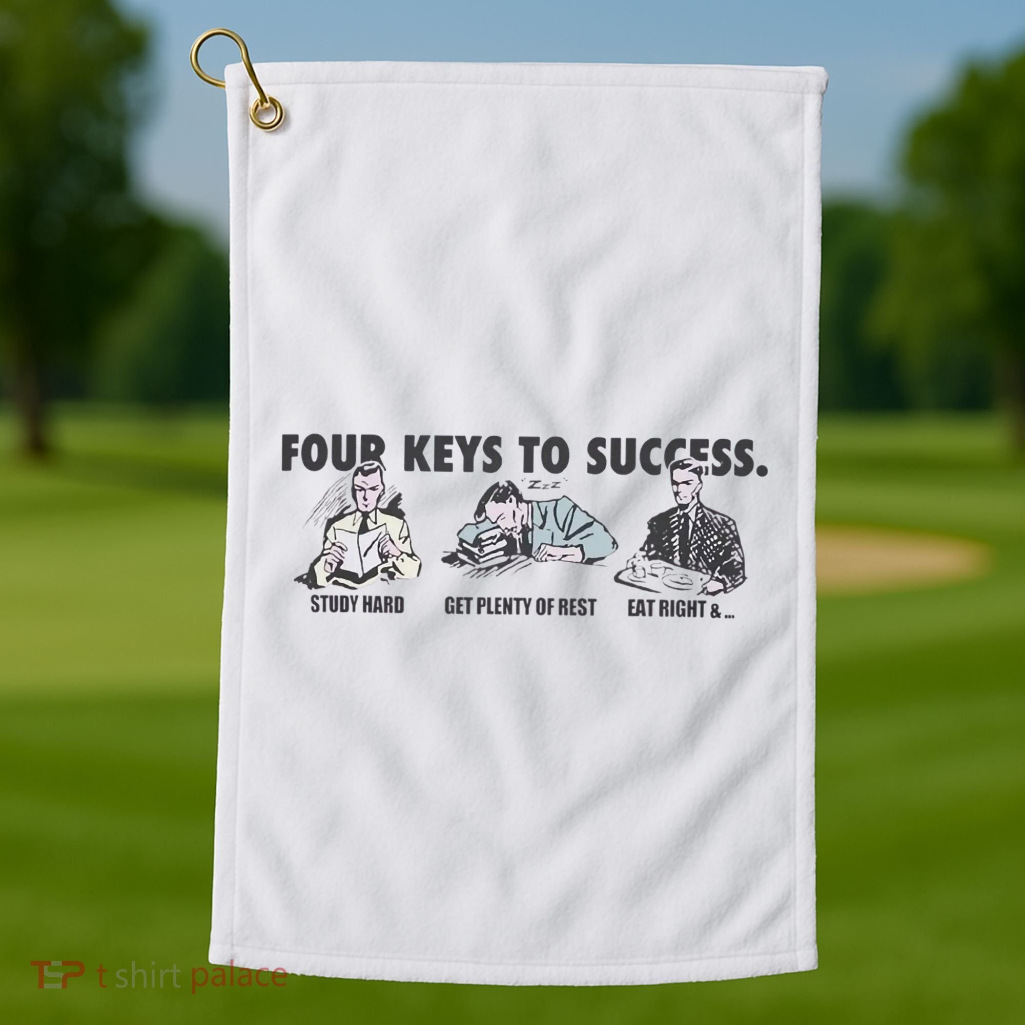 Four Keys To Success Golf Towel