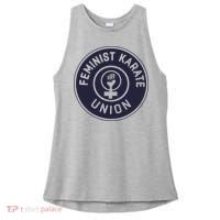 Feminist Karate Union Ladies PosiCharge Tri-Blend Wicking Tank thumb 0