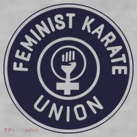 Feminist Karate Union Ladies PosiCharge Tri-Blend Wicking Tank thumb 2