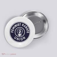 Feminist Karate Union Button thumb 0