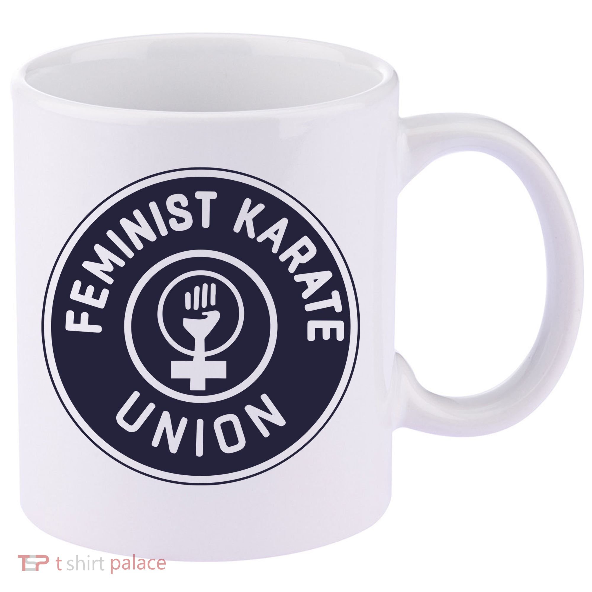Feminist Karate Union 11oz C Handle Ceramic Mug