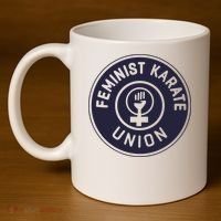 Feminist Karate Union 11oz C Handle Ceramic Mug thumb 4