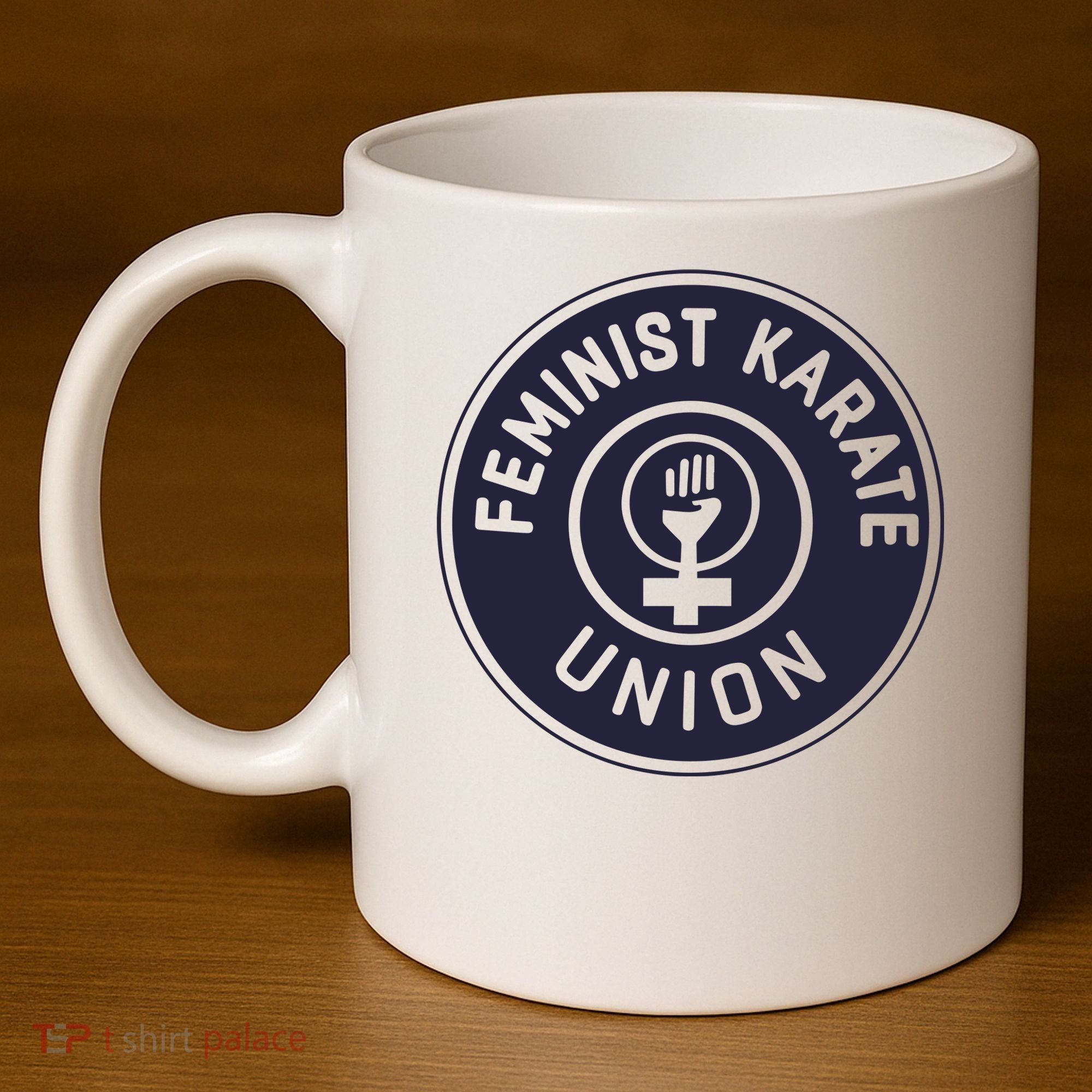 Feminist Karate Union 11oz C Handle Ceramic Mug