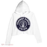 Feminist Karate Union Crop Fleece Hoodie thumb 0