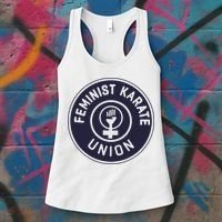 Feminist Karate Union Women's Tank Top thumb 3