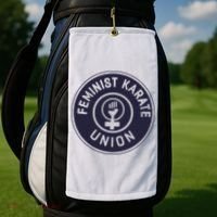 Feminist Karate Union Golf Towel thumb 2