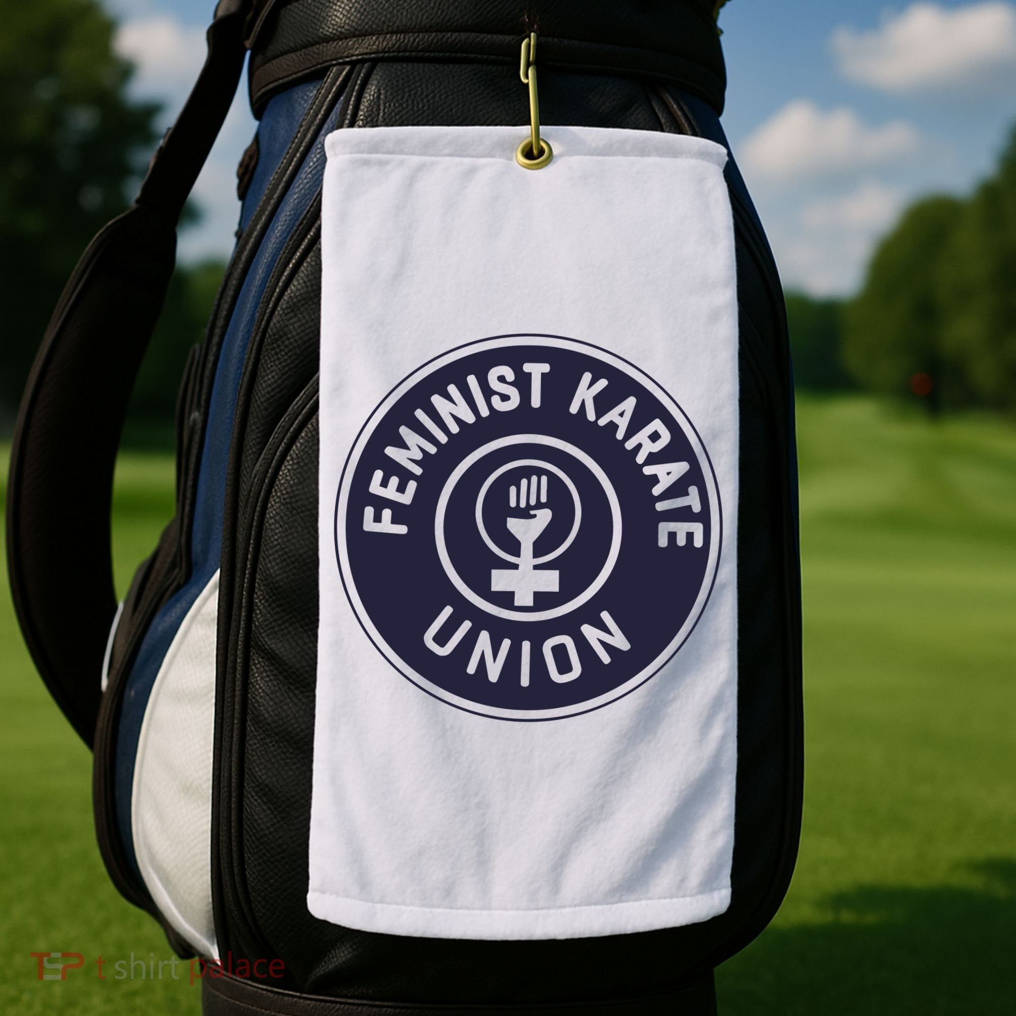 Feminist Karate Union Golf Towel