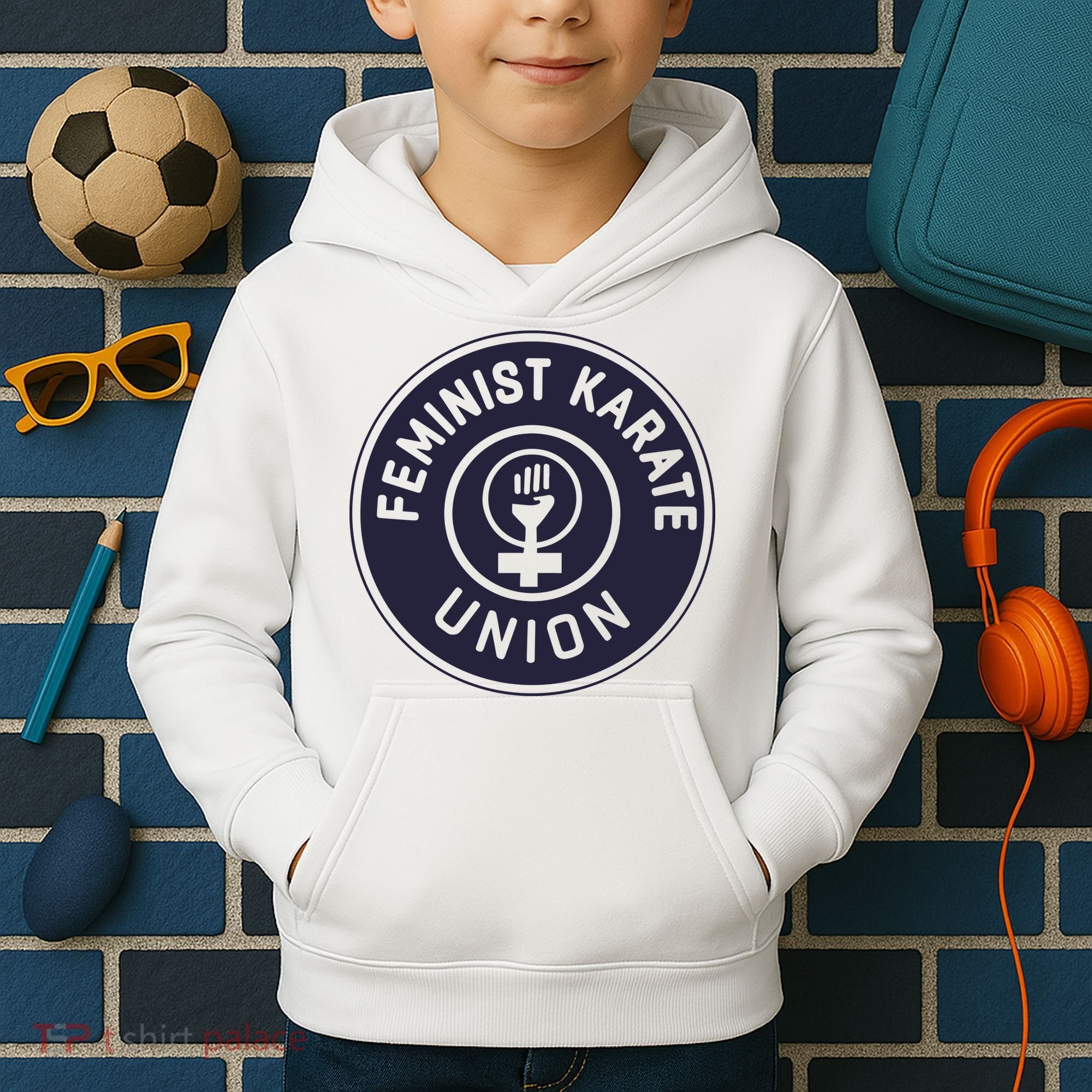 Feminist Karate Union Kids Hoodie
