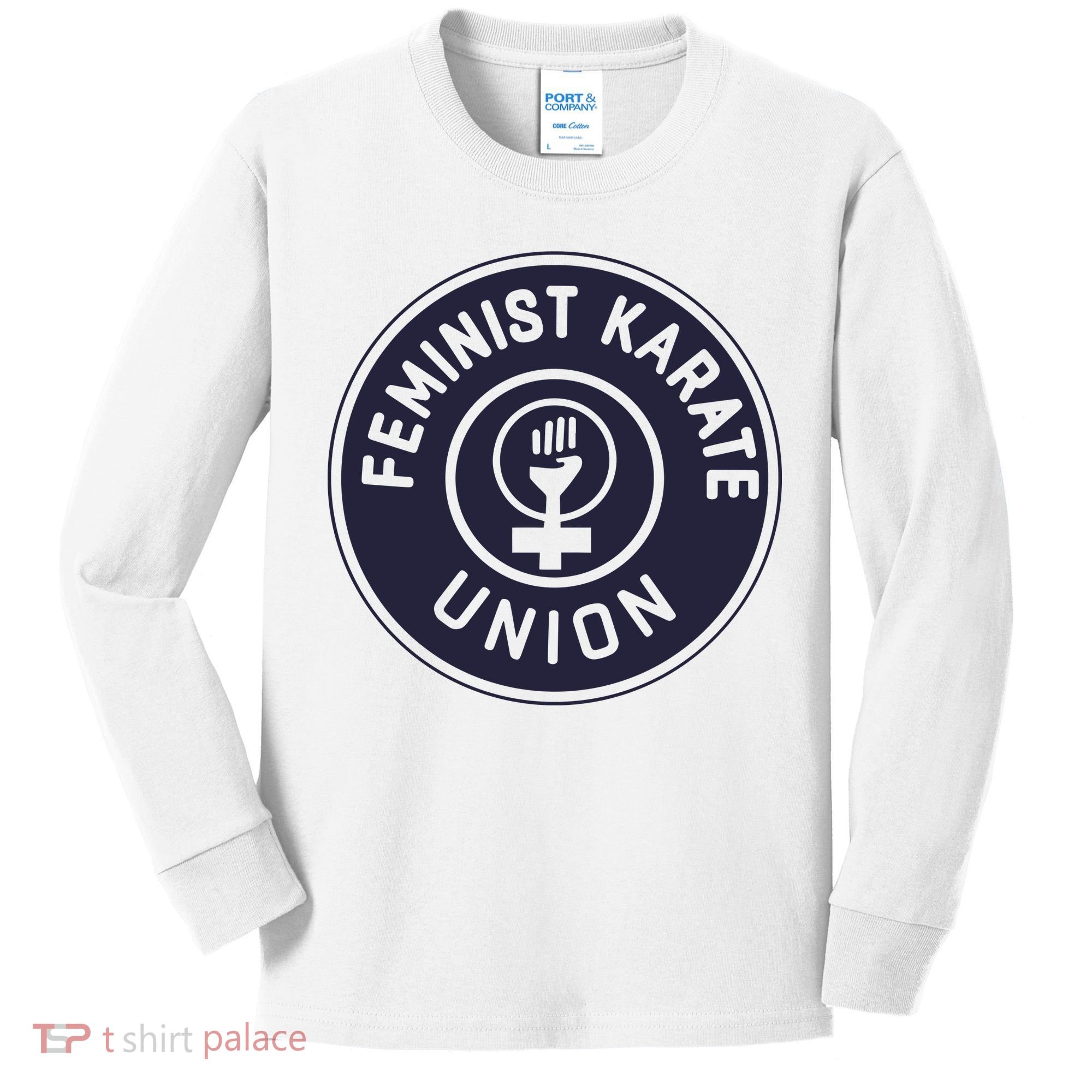 Feminist Karate Union Kids Long Sleeve Shirt