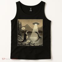 Funny Kaiju UFO Loch Ness Sasquatch Monster Alien Bruh Tank Top thumb 2