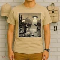 Funny Kaiju UFO Loch Ness Sasquatch Monster Alien Bruh T-Shirt thumb 6
