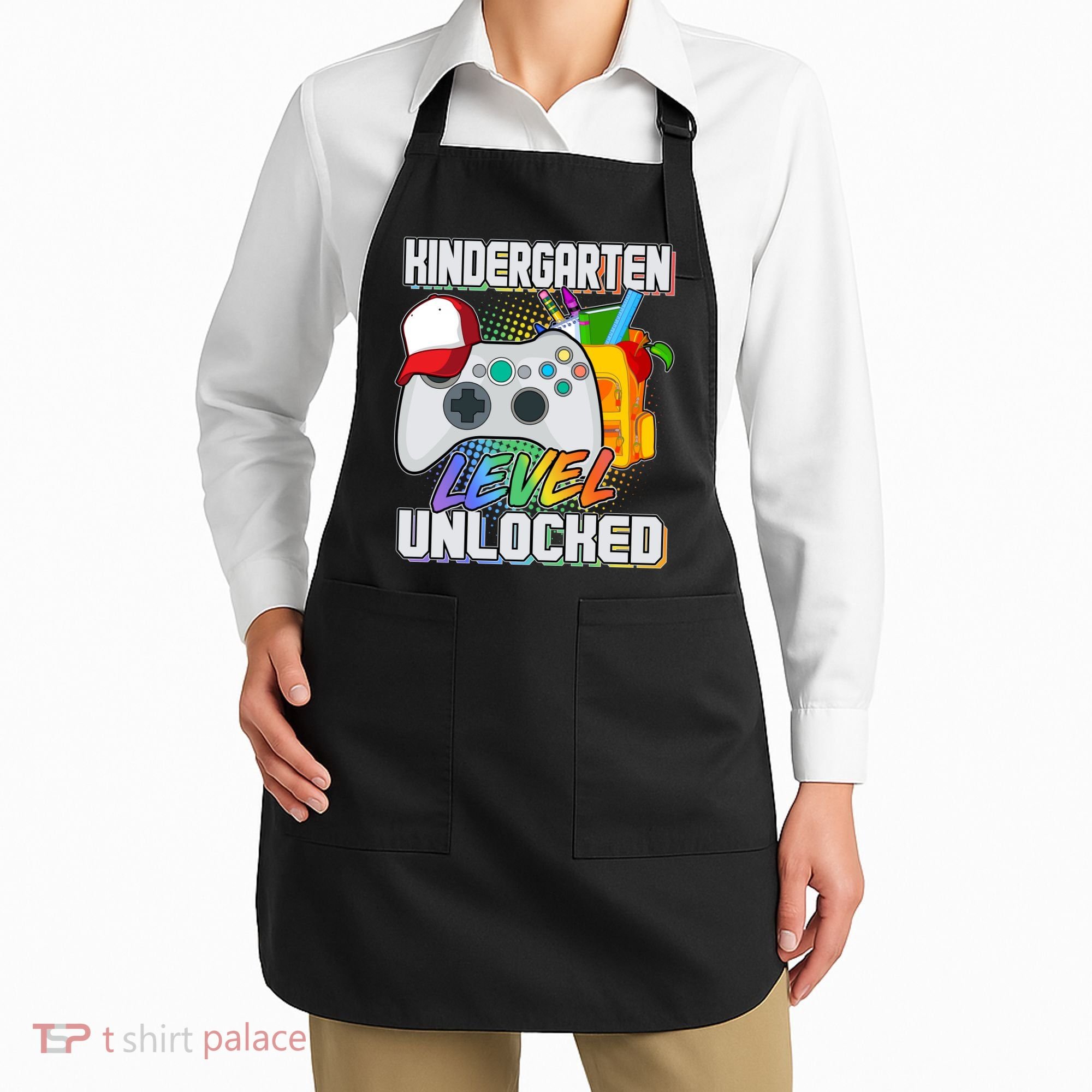 Funny Kindergarten Unlocked Video Gamer Apron