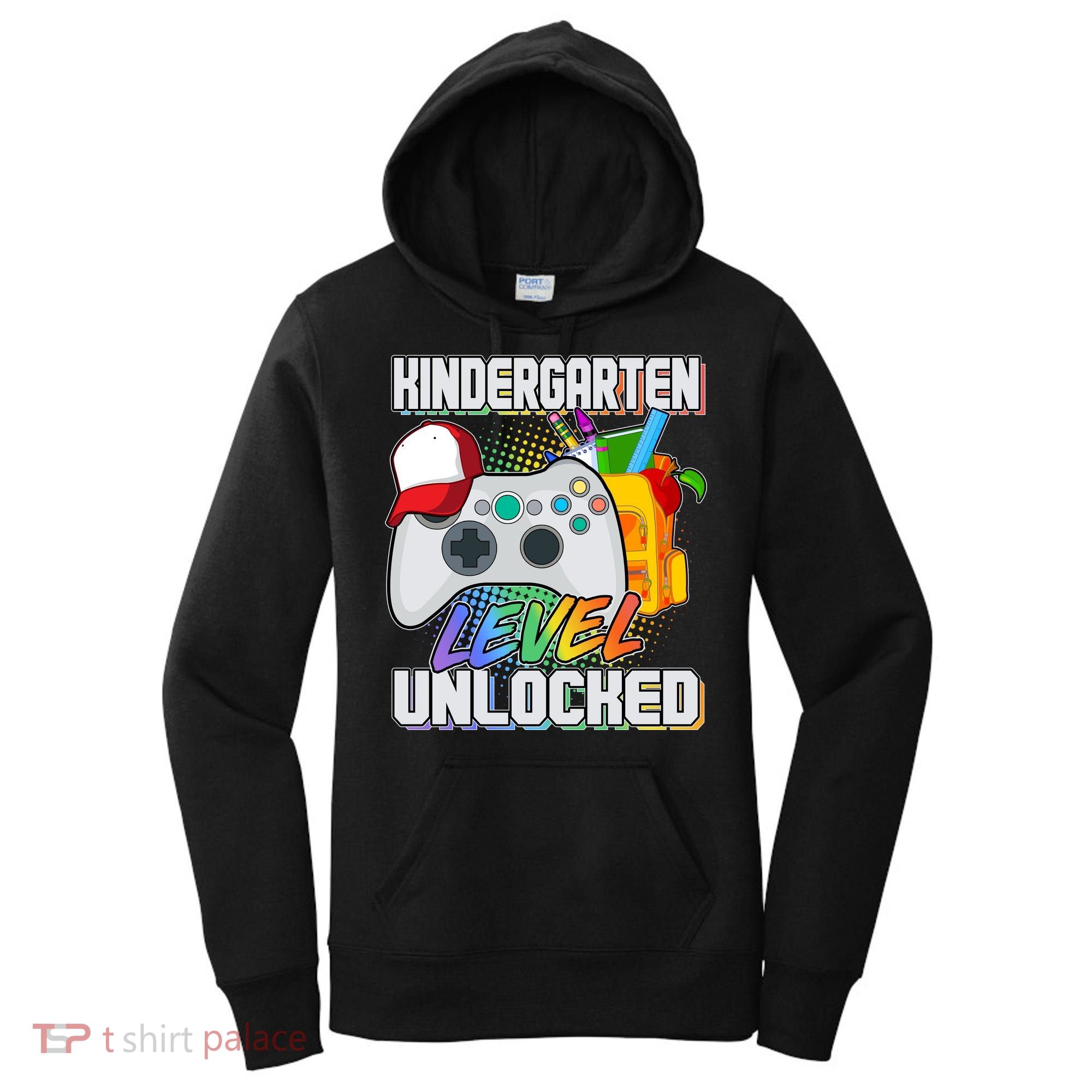 Funny Kindergarten Unlocked Video Gamer Women's Hoodie
