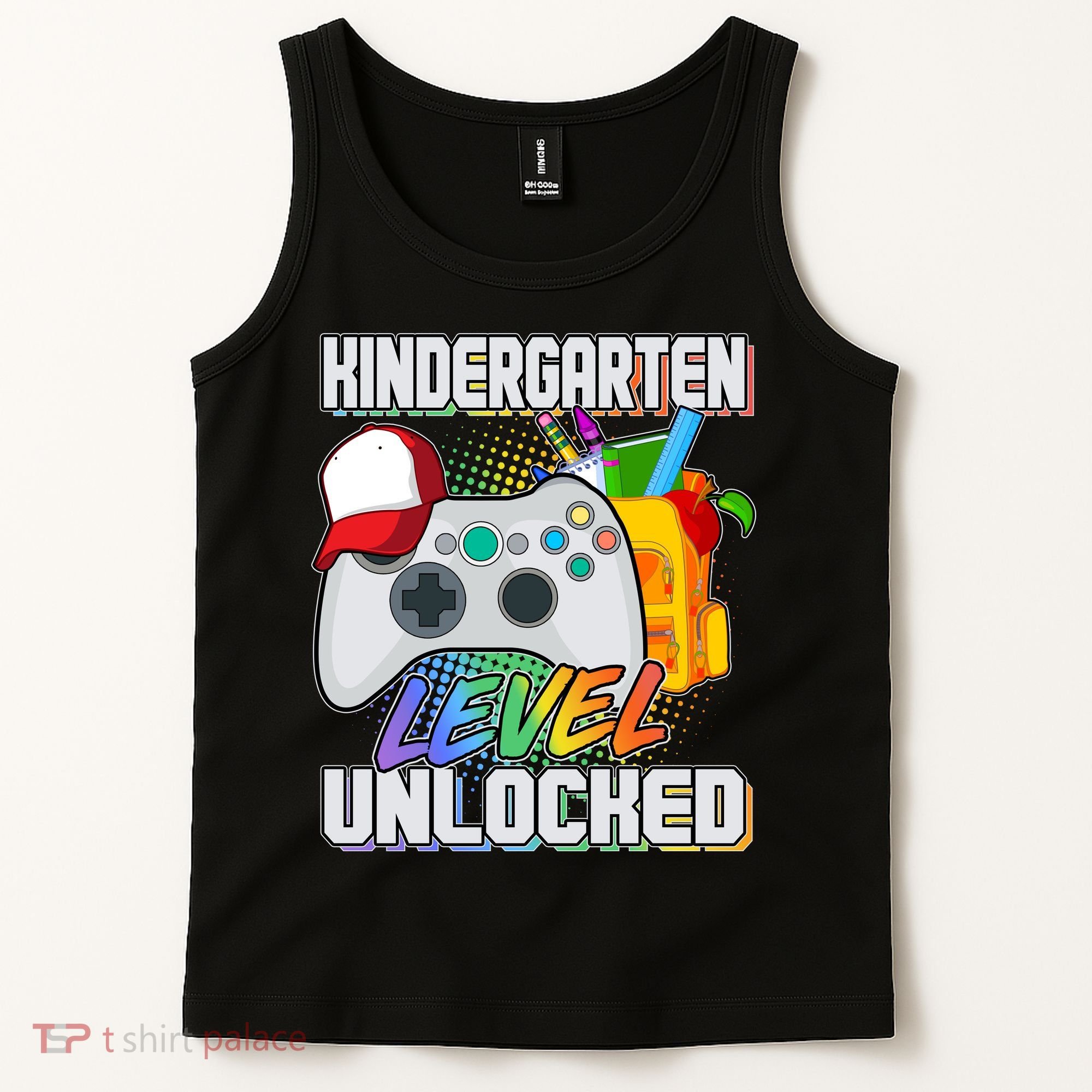 Funny Kindergarten Unlocked Video Gamer Tank Top