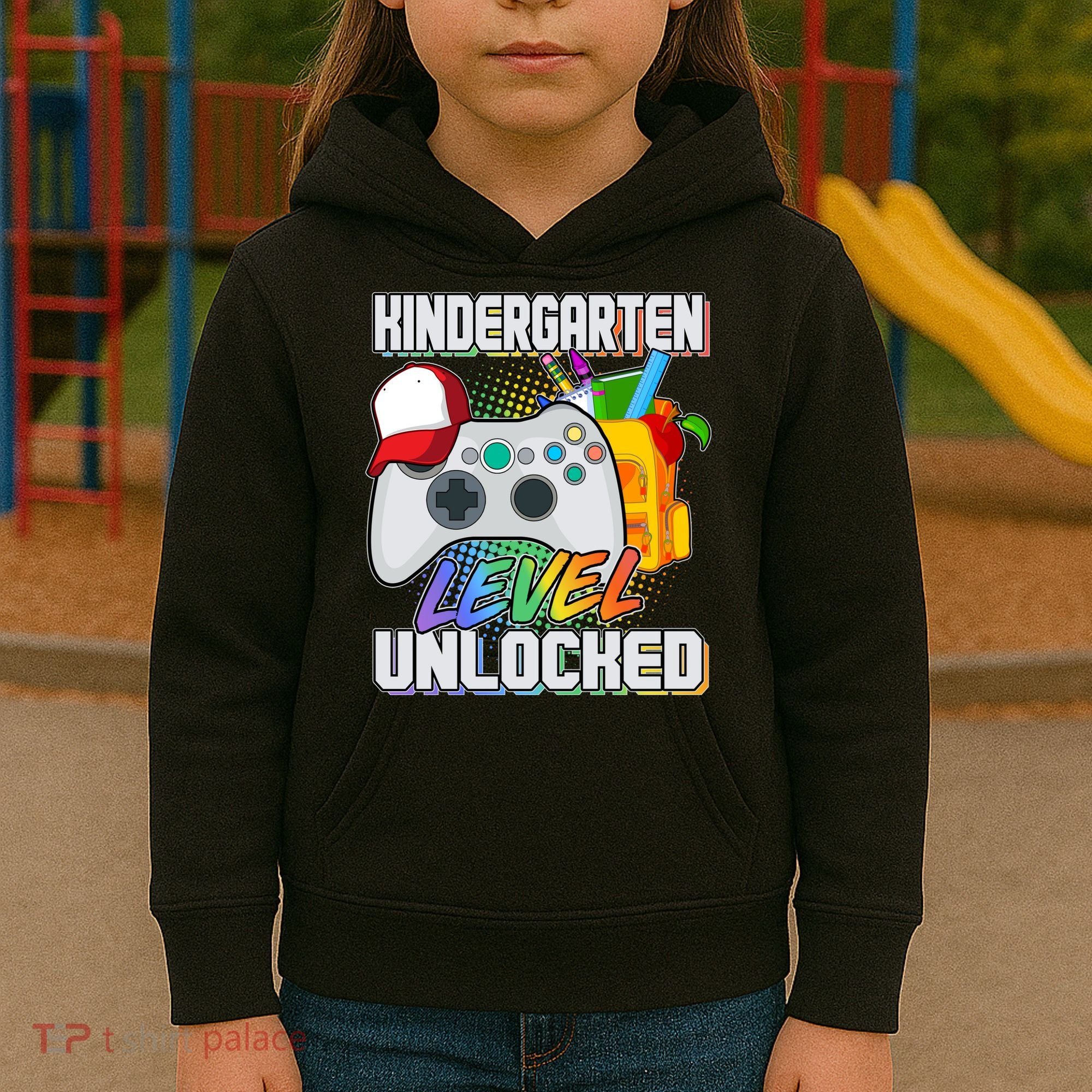 Funny Kindergarten Unlocked Video Gamer Kids Hoodie