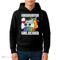 Funny Kindergarten Unlocked Video Gamer Kids Hoodie thumb 4