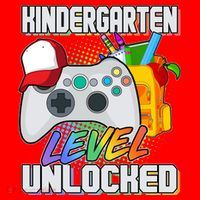 Funny Kindergarten Unlocked Video Gamer Santa Hat thumb 1