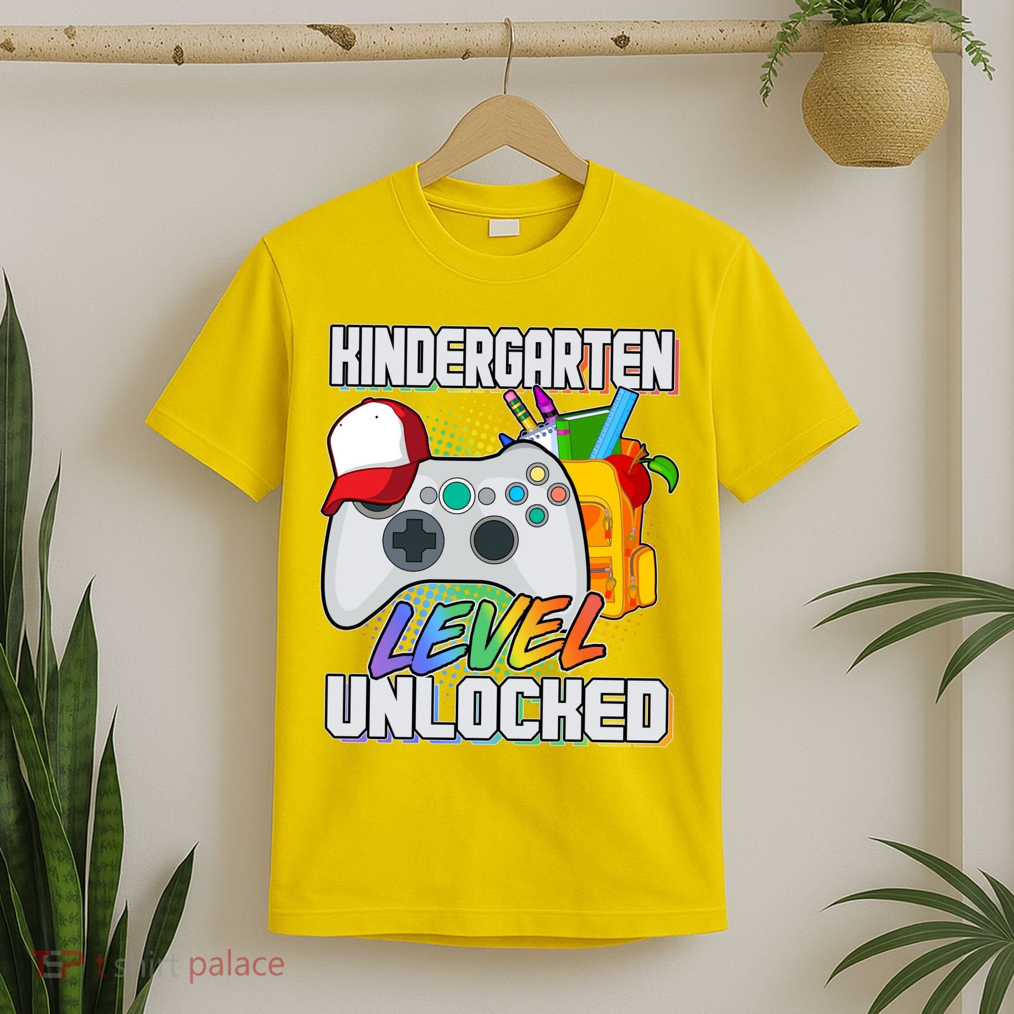 Funny Kindergarten Unlocked Video Gamer T-Shirt